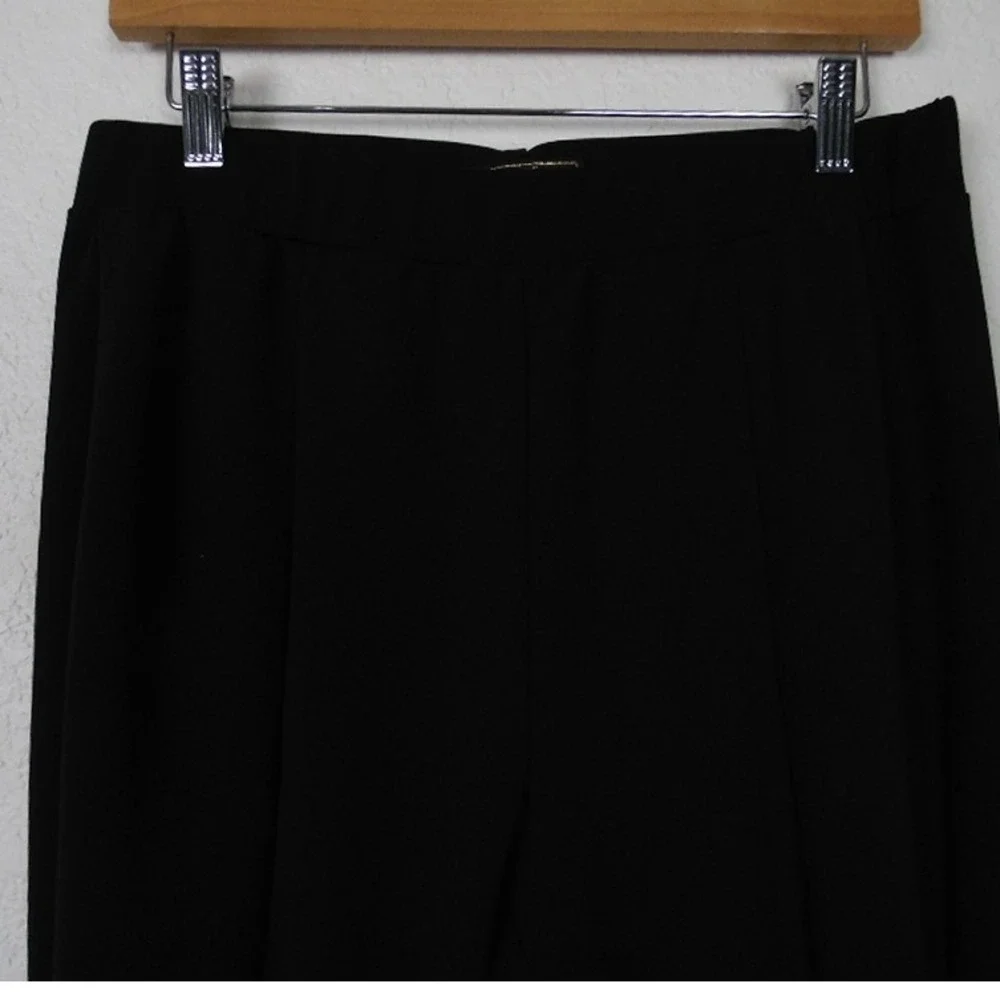 L&B Women Bell Bottom Flare Pants SZ L Black Boho Western Cowgirlcore Rodeo‎